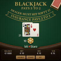 BitStarz - Blackjack Table Game - Strategic Play